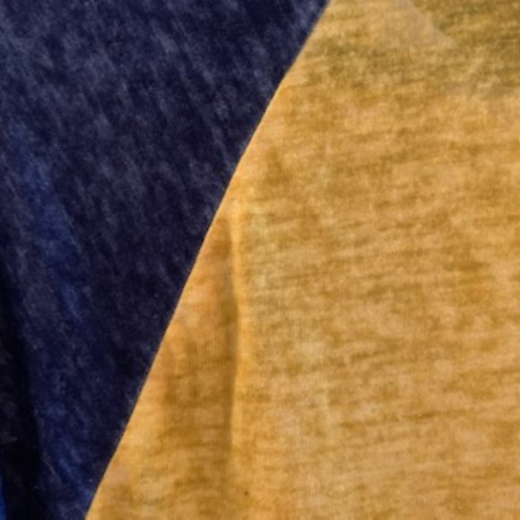 Blue and Gold Urbanology Burnout Baseball T-Shirt - Picture 6 of 10